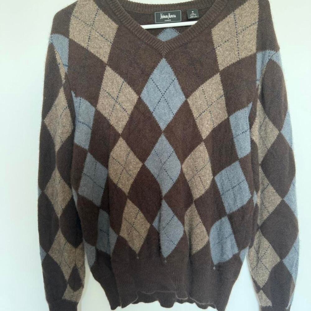 Neiman marcus brown blue